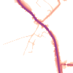 Daytime road noise heatmap for SK23 7PP