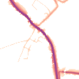 Daytime road noise heatmap for SK23 7PR