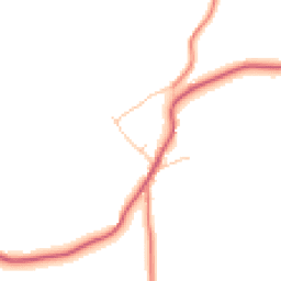 Daytime road noise heatmap for SK23 7RN