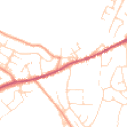 Daytime road noise heatmap for SK23 9HF
