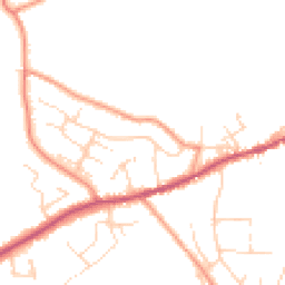 Daytime road noise heatmap for SK23 9SQ