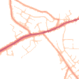 Daytime road noise heatmap for SK23 9TZ