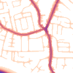 Daytime road noise heatmap for SK7 1AD