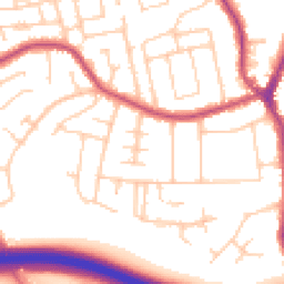 Daytime road noise heatmap for SK7 1BH