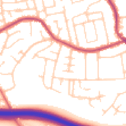 Daytime road noise heatmap for SK7 1BL