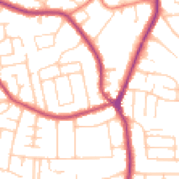 Daytime road noise heatmap for SK7 1DA