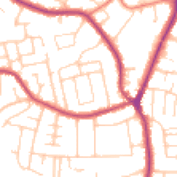 Daytime road noise heatmap for SK7 1DG