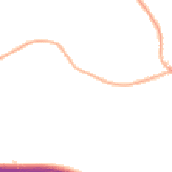 Night-time road noise heatmap for SK7 1DH