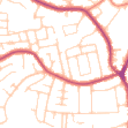 Daytime road noise heatmap for SK7 1EW