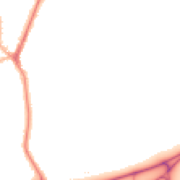 Night-time road noise heatmap for SK7 1LD
