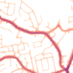 Daytime road noise heatmap for SK7 2AT