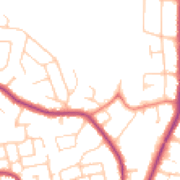Daytime road noise heatmap for SK7 2BP