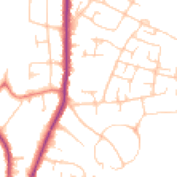 Daytime road noise heatmap for SK7 2HX