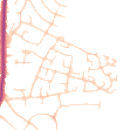 Daytime road noise heatmap for SK7 2QP
