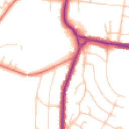 Daytime road noise heatmap for SK7 3EE