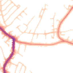 Daytime road noise heatmap for SK7 3NY