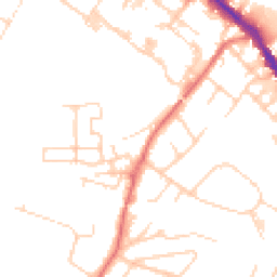 Daytime road noise heatmap for SK7 5AJ