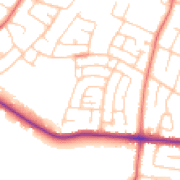 Daytime road noise heatmap for SK7 5NG