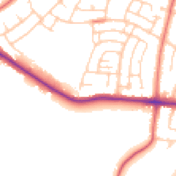 Daytime road noise heatmap for SK7 5NL
