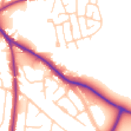 Daytime road noise heatmap for SK7 6AG