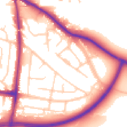 Daytime road noise heatmap for SK7 6AR