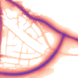Daytime road noise heatmap for SK7 6AT