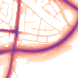Daytime road noise heatmap for SK7 6DR