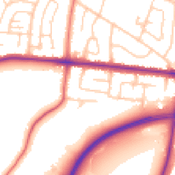 Daytime road noise heatmap for SK7 6EP