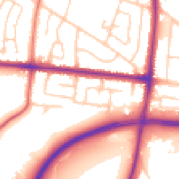 Daytime road noise heatmap for SK7 6EU