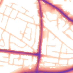 Daytime road noise heatmap for SK7 6JT