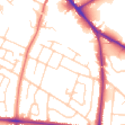 Daytime road noise heatmap for SK7 6LB
