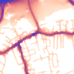 Daytime road noise heatmap for SK8 1DL