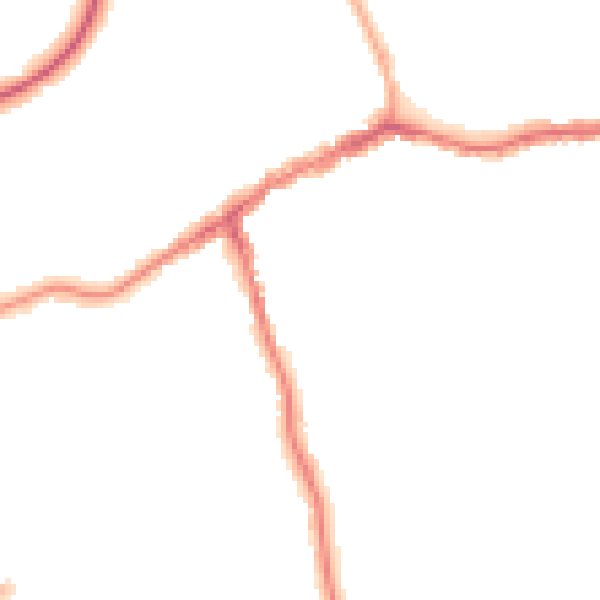 Night-time road noise heatmap for SK8 1DU