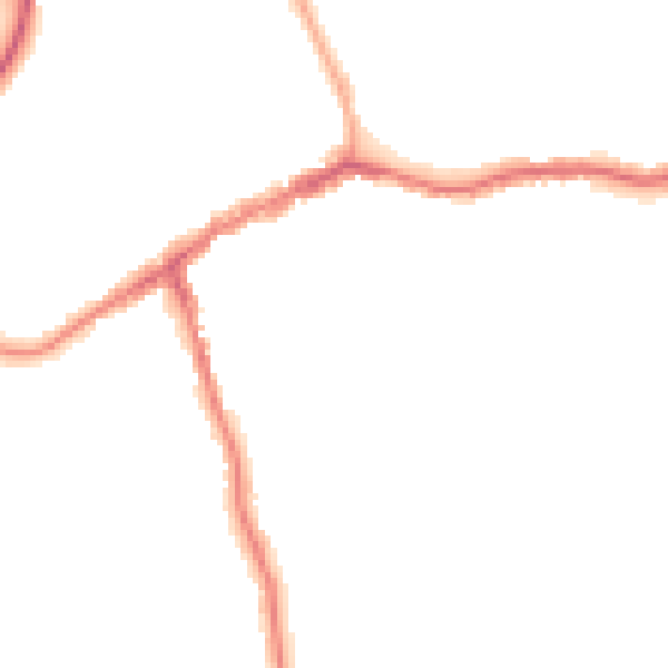 Night-time road noise heatmap for SK8 1DX