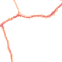 Night-time road noise heatmap for SK8 1EG