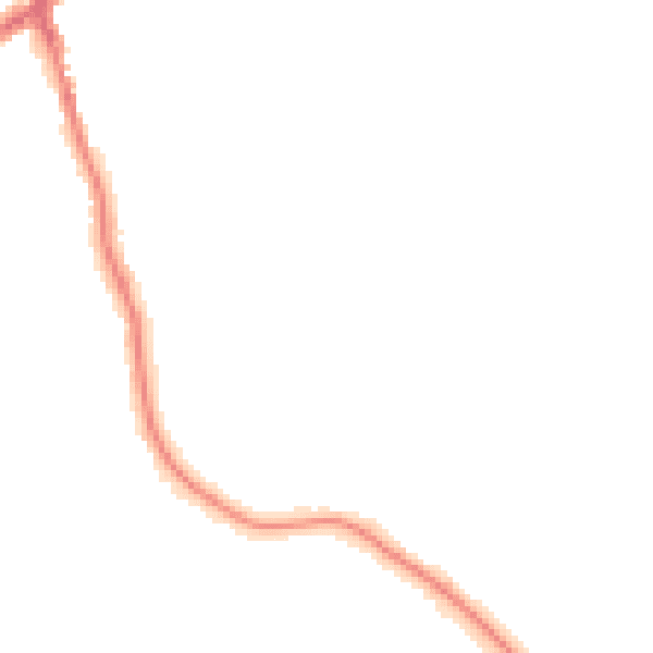 Night-time road noise heatmap for SK8 1ES