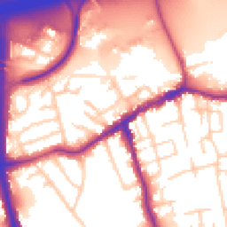 Daytime road noise heatmap for SK8 1GX