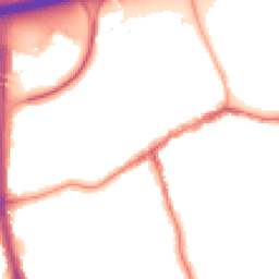 Night-time road noise heatmap for SK8 1GX