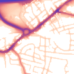 Daytime road noise heatmap for SK8 2GQ