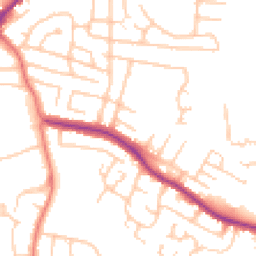 Daytime road noise heatmap for SK8 2JD