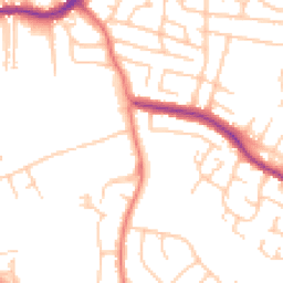 Daytime road noise heatmap for SK8 2LF