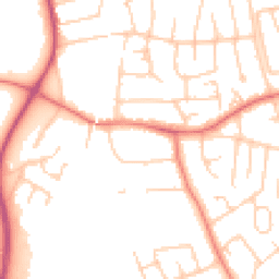 Daytime road noise heatmap for SK8 3AY