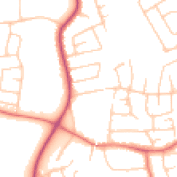 Daytime road noise heatmap for SK8 3RR