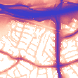 Daytime road noise heatmap for SK8 4AG