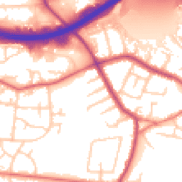 Daytime road noise heatmap for SK8 4HS