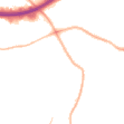 Night-time road noise heatmap for SK8 4HU