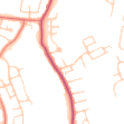 Daytime road noise heatmap for SK8 4JU