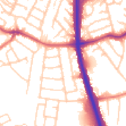 Daytime road noise heatmap for SK8 4PH