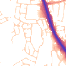 Daytime road noise heatmap for SK8 4RQ