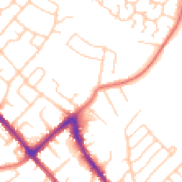 Daytime road noise heatmap for SK8 5BL